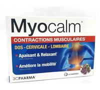 MYOCALM CONTRACTIONS - Solution Spéciale pour Contractions Musculaires au Dos, Lombaires, et Cervicales | Prévention et Soulagement Efficaces avec des Extraits de Plantes | 30 Capsules - 3C PHARMA