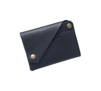 MYOLIO Étui à cartes, mini portefeuille compact pour homme et femme, multifonction rétro en cuir de luxe, porte-cartes de visite et de crédit, Noir , Taille unique