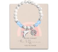 MYOMY Porte-clés / bracelet patineur artistique Cadeau pour entraîneur de patinage n'oubliez jamais la différence que vous avez fait, Patinage Br, 1.18INCHES