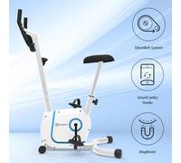 Myon Cycle Vélo d'appartement cardiotraining volant d'inertie 12kg blanc
