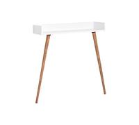 MyosHome - Meuble d'Entrée, Console d'Entrée Blanc Chêne 82 x 32 x 81 cm. Malta