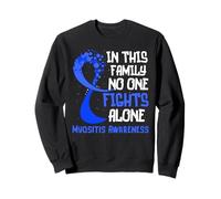 Myosite Sensibilisation Ruban Bleu Espoir Famille Fighter Sweatshirt