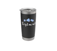 Myosotis Décoration de jardin avec fleurs Gobelet isotherme en acier inoxydable double paroi