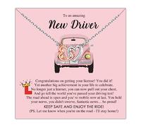 MYOSPARK Collier pour conducteur - Cadeau de conduite sûre pour le premier test de réussite du conducteur (Royaume-Uni)