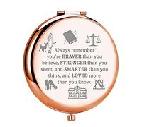 MYOSPARK Elle Woods Miroir de maquillage compact de voyage Cadeau pour étudiant en droit Cadeau de remise de diplôme Cadeau d'avocat Cadeau pour amateur de théâtre musical