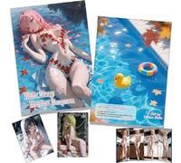 MyOuch Heartbeat Honeymoon 1 piece /1 envelope,148mm*210mm,Collectible Cards,Dream Lover,Charming Figure Waifu Card,Goddess Story,Erogenous Girl Cards.