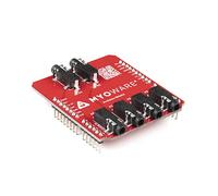 MyoWare 2.0 compatible avec Arduino Shield. Connectez-vous à votre carte Arduino R3 et à votre capteur musculaire MyoWare 2.0. Connectez jusqu'à 6 capteurs et/ou boucliers de liaison en utilisant des