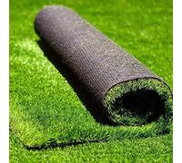 MYOYAY Gazon Artificiel 1x10m Gazon Synthétique en Rouleau Hauteur Fibre 3cm Moquette d'extérieur Outdoor Tapis d'herbe Pelouse Synthétique Réaliste Haie Artificielle Verte pour Balcon,Terrasse,Jardin