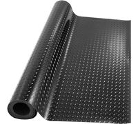 MYOYAY Tapis de sol en caoutchouc antidérapant, 1 m x 5 m, 3 mm d'épaisseur, pour garage, entrepôt, dessous de voiture, salle de sport, noir