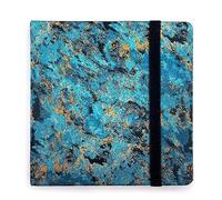 Mypaperworld Carnet de croquis carré à aquarelle - 300 g/m² - 100 % coton - Papier aquarelle - 16 x 16 cm - Sans acide - 24 feuilles et 48 pages pressées à froid - Émeraude