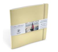 Mypaperworld Carnet de croquis carré double face aquarelle - Papier aquarelle - Aquarelle - 300 g/m² - 19х19 cm - 16 feuilles - 32 pages - Beige