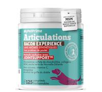 MyPetPrime Articulations Chien Complément Alimentaire 125 Comprimés | Nouvelle Formule JointSupport avec MSM, Poudre de Moule Verte, Glucosamine et Griffe du Diable