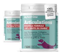 MyPetPrime Articulations Chien Complément Alimentaire 240 + 10 Comprimés Supplémentaires Offerts | Nouvelle Formule JointSupport avec MSM, Poudre de Moule Verte, Glucosamine et Griffe du Diable