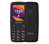 Téléphone portable Noir myPhone 6410 4G LTE Utilisation Facile Écran 24 Noir