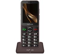 myPhone Bueno LTE téléphone Senior avec Station de Recharge, écran 2,8 Pouces, Touches de Contact Rapide, Bouton SOS, 4G - Praline Collection