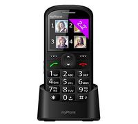 myPhone Halo 2 Téléphone Noir Portable Senior Débloqué avec Grandes Touches, Station de Charge