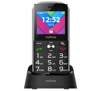 myPhone Halo C 2.2 Inch Mobile Phone for Seniors without Contract with Large Buttons, Torch, Charging Station, Dual SIM, Bluetooth, Large Battery 1900 mAh, Camera - Black