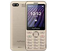 myPhone Maestro 2, téléphone à clé, écran Couleur, Grand écran de 2,8 Pouces, Double sim, Torche, Batterie Haute capacité de 1000 mAh, Design Fin, caméra, Grandes clés, Radio, Telephone Senior d'oro
