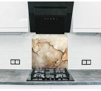 Myphotostation Dosseret de cuisine en verre trempé craquelé en verre trempé pour cuisine, protection murale de cuisinière, planche à découper, panneau mural de cuisinière, couverture arrière de