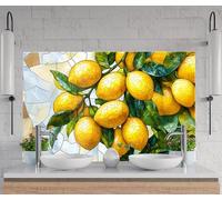 Myphotostation Dosseret de cuisine en verre trempé pour cuisine, protection murale de cuisinière, planche à découper, panneau mural de cuisinière, panneau mural de cuisinière, couverture arrière de