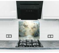 Myphotostation Dosseret en verre trempé teinté pour cuisine, cuisinière, planche à découper, panneau mural de cuisinière, panneau mural de cuisinière, couverture arrière de cuisinière 127 x 85 cm