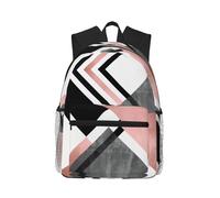 MyPiky Abstrait Triangle Imprimé Rayé Sac À Dos Pour Femmes Hommes, Voyage Sac à Dos Ordinateur Portable, Sac D'ordinateur, Sac À Dos Décontracté Sac De Voyage, Noir, Taille Unique, Noir, One Size