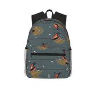 MyPiky Barn Swallow In Graphite Print Sac à dos pour femmes hommes, sac à dos de voyage pour ordinateur portable, sac à dos décontracté, noir, taille unique, Noir, One Size, Noir, Taille unique
