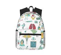 MyPiky Beau sac à dos décontracté imprimé papillons, sac à dos léger pour ordinateur portable pour homme et femme, sac d'ordinateur de travail, Abstraction Biologie Chimie 4, Taille unique