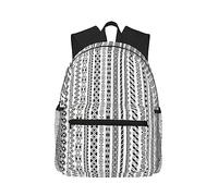 MyPiky Boho Triangle Rayures Imprimé Sac À Dos Pour Femmes Hommes, Voyage Sac À Dos Ordinateur Portable, Sac D'ordinateur, Sac À Dos Décontracté Sac De Voyage, Noir, Taille Unique, Noir, One Size