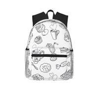 MyPiky Cubes de couleur abstraite, sac à dos décontracté, sac à dos léger pour ordinateur portable pour homme et femme, Thé de l'après-midi, Taille unique