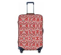 MyPiky Housse de protection pour valise de voyage avec motif drapeau canadien pour enfants et adultes de 45,7 à 81,3 cm, BLANC, Medium