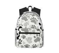 MyPiky Sac à dos décontracté avec imprimé guitare artistique, sac à dos léger pour ordinateur portable pour homme et femme, sac de voyage pour ordinateur de travail, Imprimé pattes d'animaux, One Size