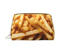 MyPiky Sac de maquillage en cuir imprimé Fast Food Petit sac cosmétique de voyage pour femmes, organisateur de cosmétiques pochette de maquillage pour sac à main, Fast Food, One Size