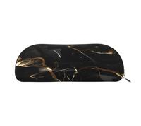 MyPiky Sac de réception imprimé marbre noir doré trousse de maquillage sac de maquillage sac de rangement de voyage trousse de toilette poches reçues étui à crayons, marbre noir doré, taille unique