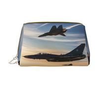 MyPiky Sacs à cosmétiques imprimés avions de combat, trousse de maquillage en cuir petite pour sac à main, pochette cosmétique, pochette de toilette pour femme voyage, Jets de chasse d'avion, One Size