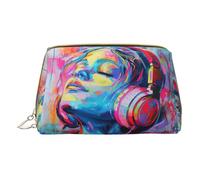 MyPiky Sacs à cosmétiques imprimés musicaux, petit sac de maquillage en cuir pour sac à main, pochette cosmétique, pochette de toilette pour femme voyage, Music, One Size, Music, One Size