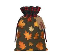 MyPiky Sacs cadeaux de Noël avec cordon de serrage - Motif camouflage d'automne - Réutilisables