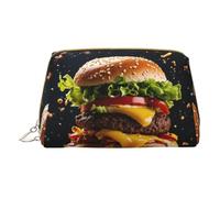 MyPiky Sacs cosmétiques d'impression de restauration rapide, petit sac de maquillage en cuir pour sac à main, pochette cosmétique, pochette de toilette pour femmes voyage, Fast Food2, One Size, Fast