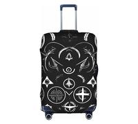 MyPiky Supernatural Symbols Housse de protection élastique en élasthanne pour bagage de 45,7 à 71,1 cm, BLANC, X-Large
