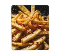 MyPiky Tapis de souris imprimé Fast Food, pour ordinateur portable, 25,4 x 30,5 cm, bureau 20,9 x 24,1 cm, noir