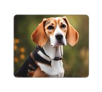 MyPiky Tapis de souris rectangulaire imprimé chien beagle pour ordinateur portable, 25,4 x 30,5 cm