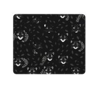 MyPiky Tapis de souris rectangulaire imprimé léopard foncé, pour ordinateur portable, 25,4 x 30,5 cm