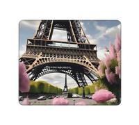 MyPiky Tapis de souris rectangulaire pour ordinateur de jeu, motif Tour Eiffel de Paris, 25,4 x 30,5 cm