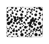 MyPiky Tapis de souris rectangulaire pour ordinateur de jeu, ordinateur de bureau, ordinateur portable, 25,4 x 30,5 cm Noir et blanc