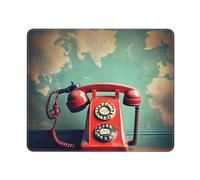 MyPiky Tapis de souris rectangulaire pour ordinateur portable, 25,4 x 30,5 cm Motif téléphone de Londres rétro