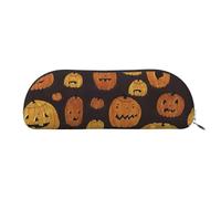 MyPiky Trousse de maquillage avec imprimé citrouille d'Halloween pour femme, trousse de maquillage, trousse de voyage, trousse de toilette, trousse à crayons, Citrouille d'Halloween 1, One Size