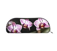 MyPiky Trousse de maquillage avec motif orchidée - Trousse de maquillage - Sac de rangement de voyage - Trousse de toilette - Trousse à crayons, Motif orchidée cloche, One Size