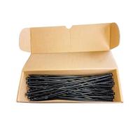 MyPond Lot de 50 vis à bois de 250 mm x 6,3 mm avec pointe de coupe et molette de type 17 - Vis à bois à tête hexagonale pour traverses de chemin de fer, fixations à bois robustes - Boîte à vis