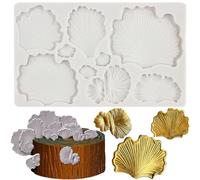 MYPRACS Ginkgo Biloba Fondant Moules Champignon Décoration De Gâteau Moule En Silicone Pour Sucre Cupcake Topper Décoration De Gâteau Bonbons Chocolat Gomme Pâte Polymère Argile Ensemble De 1