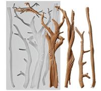 MYPRACS Moule à fondant en silicone en forme de branche d'arbre pour décorer des gâteaux, des cupcakes, des bonbons, du chocolat, de la pâte en caoutchouc, de l'argile polymère